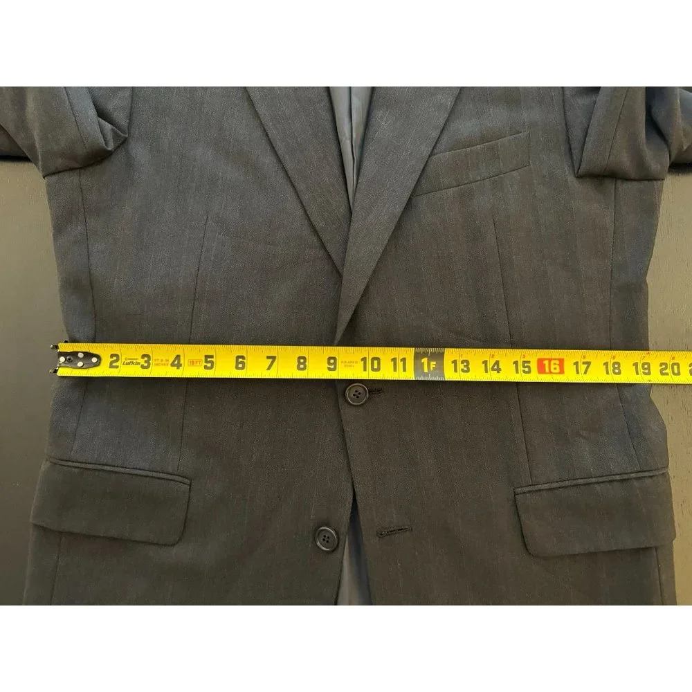 VTG Hickey Freeman Loro Piana Wool Sport Coat Men 41S‎ Herringbone Jacket Blazer